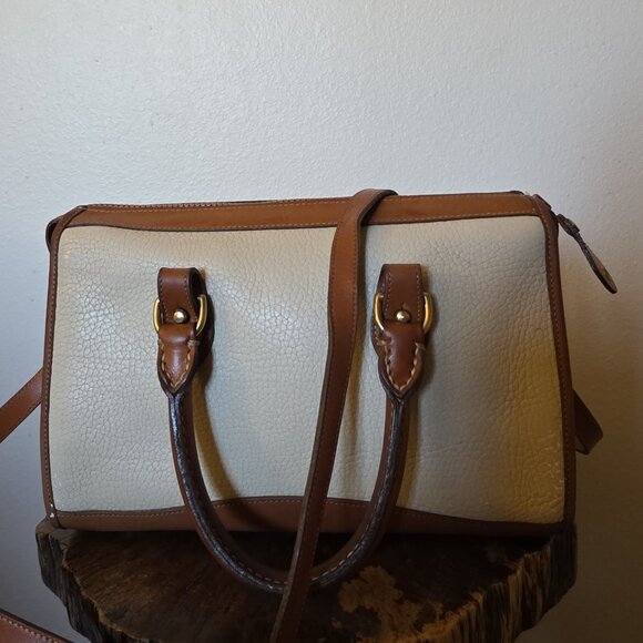 Vintage Dooney & Bourke All Weather Leather Satchel Crossbody USA Authenticated - Picture 14 of 16